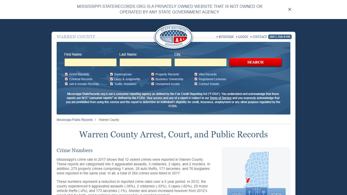 Warren County Arrest, Court, and Public Records